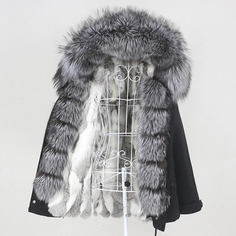 Waterproof Parka Real Fur Coats