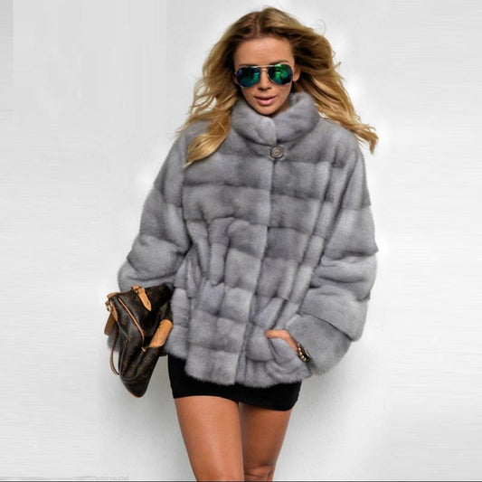 Short Real Mink Fur Coats