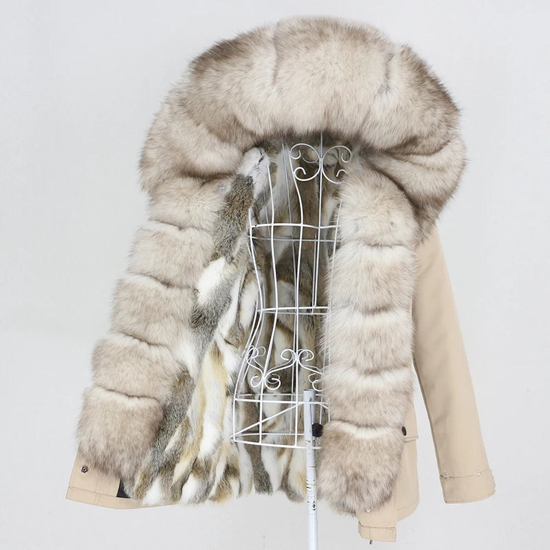 Waterproof Parka Real Fur Coats