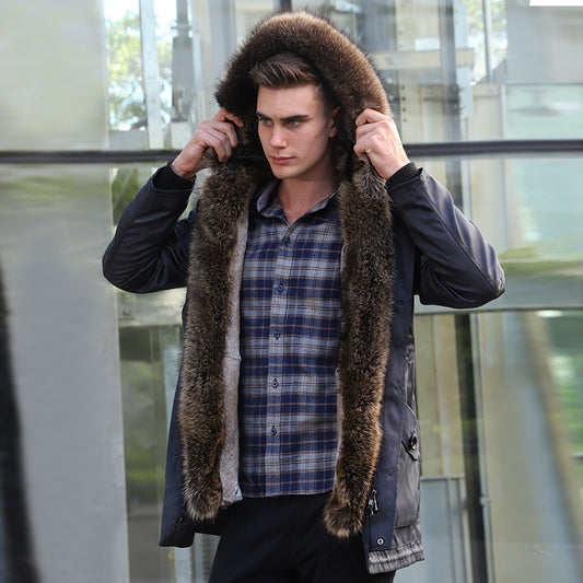 Waterproof Coat Real Fur Liner & Fur Collar