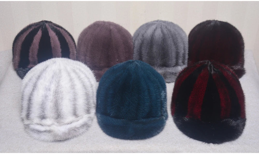 Collection Of Real Mink Fur Hats