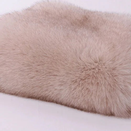 Luxury Pattern Long Real Fur Coats