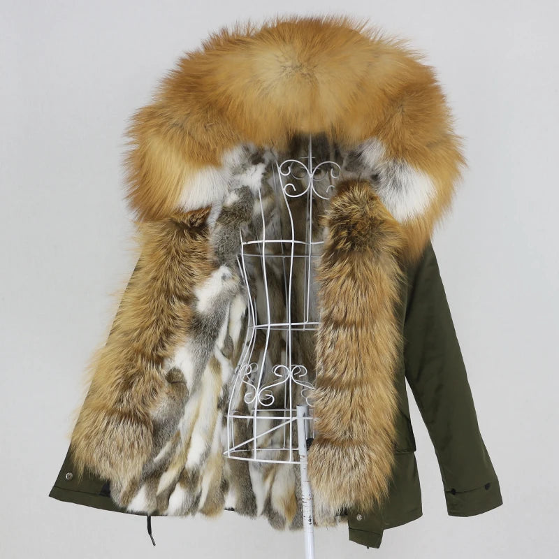 Waterproof Parka Real Fur Coats