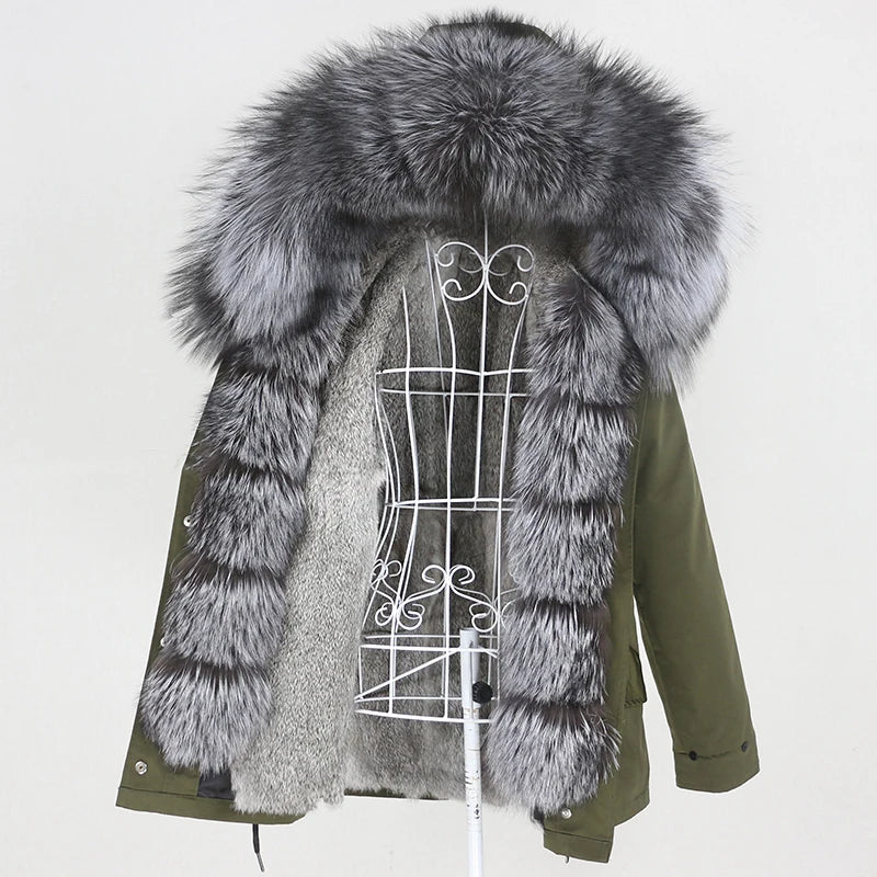 Waterproof Parka Real Fur Coats