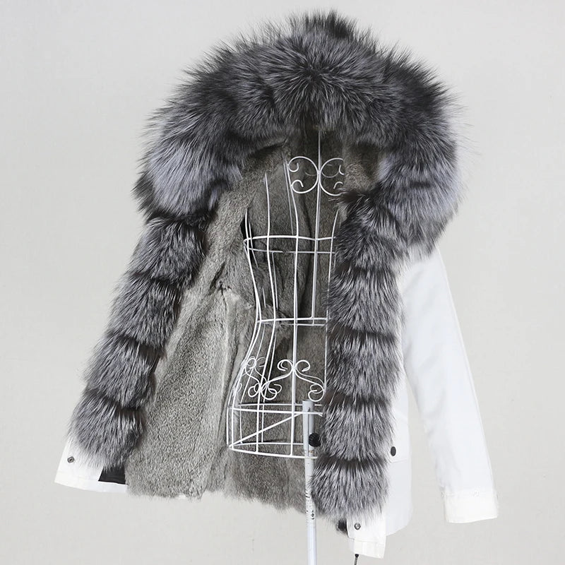 Waterproof Parka Real Fur Coats