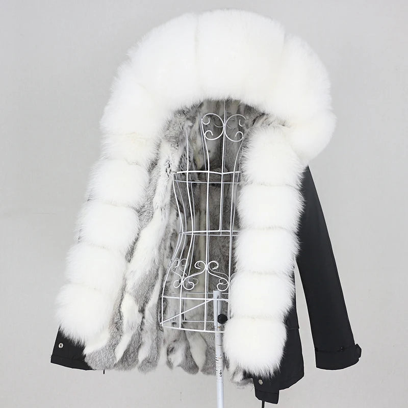 Waterproof Parka Real Fur Coats