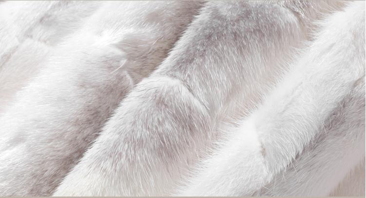 Genuine Leather Coat Hooded Real Mink Fur Liner