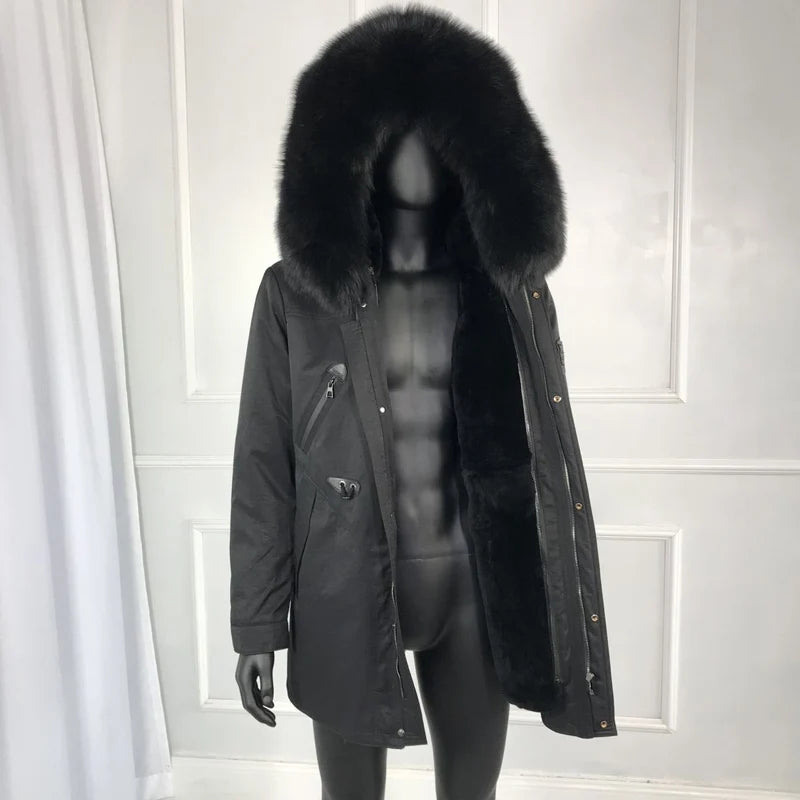 Parkas Real Fur Lining Big Parkas Fur Coats