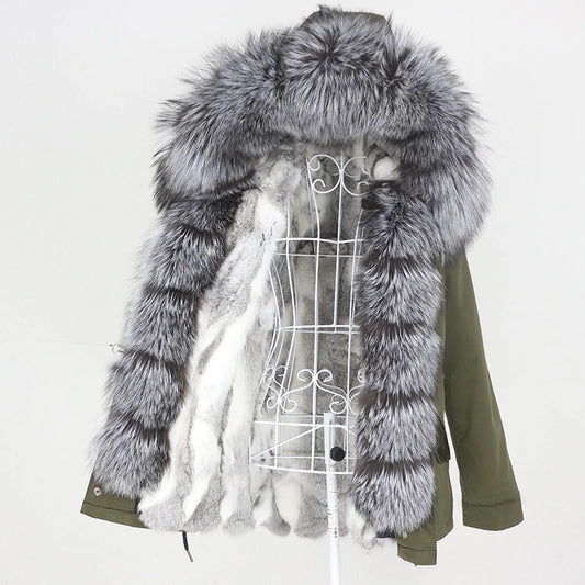 Waterproof Parka Real Fur Coats