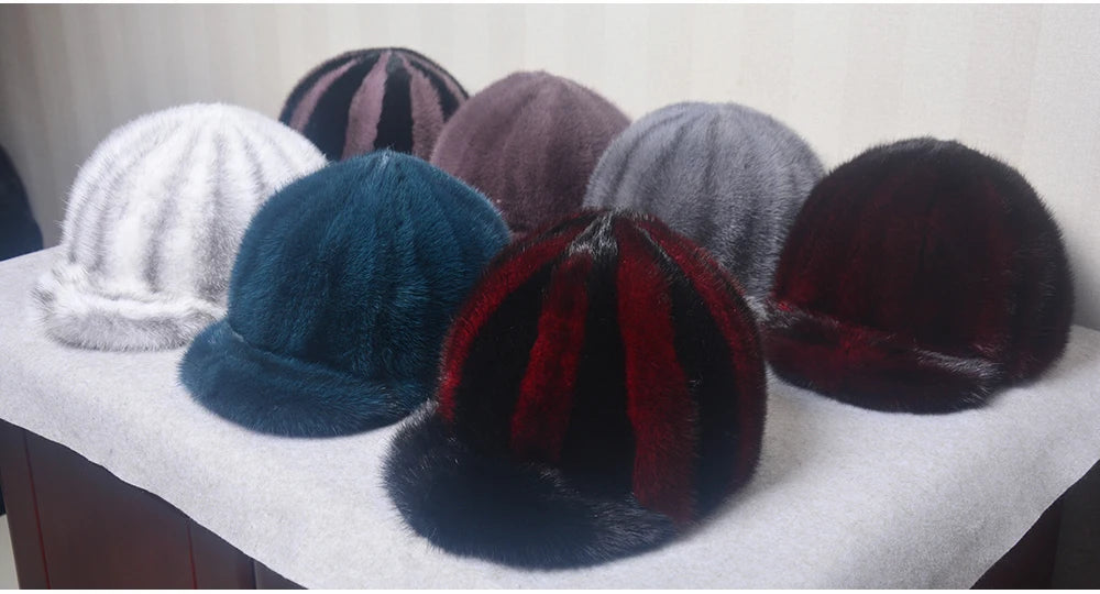 Collection Of Real Mink Fur Hats