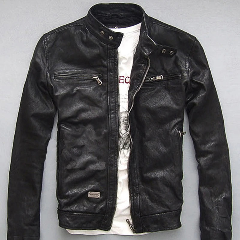 Classic Genuine Leather Moto Jackets