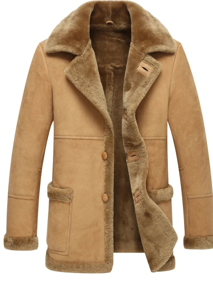 Genuine Leather Real Shearling Fur Coats