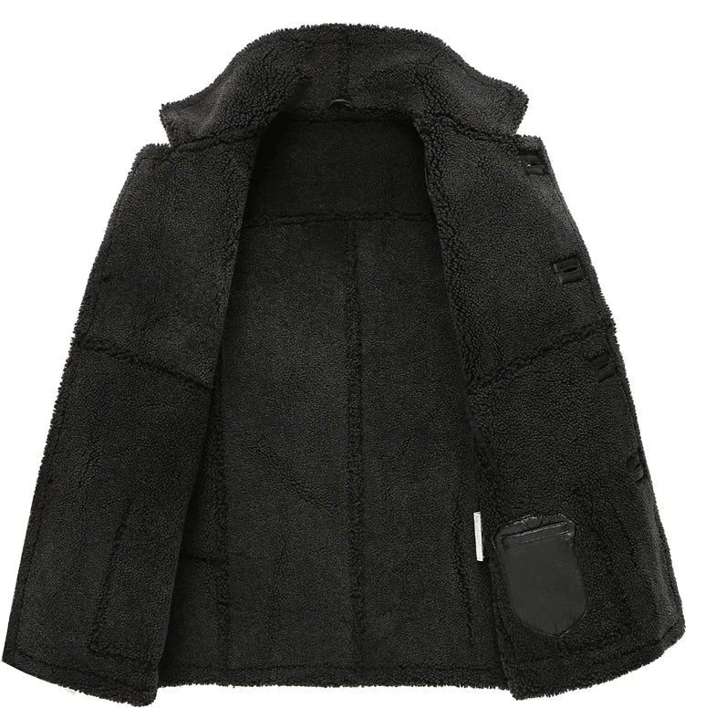 Genuine Leather Real Shearling Fur Coats