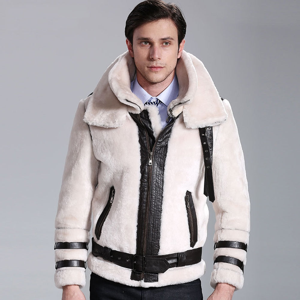 Genuine Leather Real Fur Shearling Coats