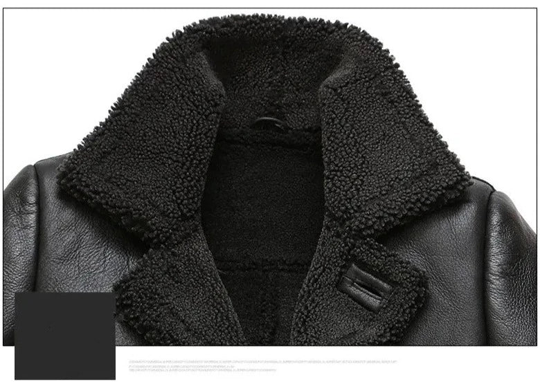 Genuine Leather Real Shearling Fur Coats