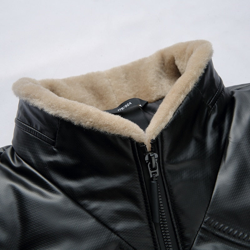 Waterproof Duck Down Puffer Jacket Faux Fur Collar