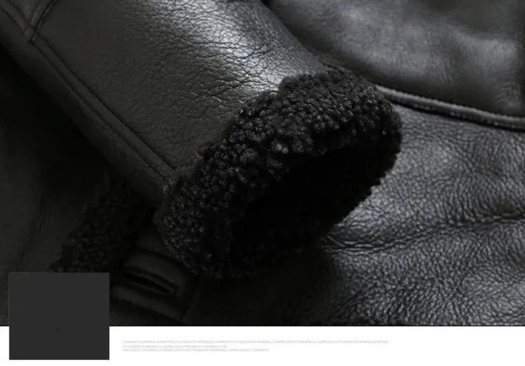 Genuine Leather Real Shearling Fur Coats