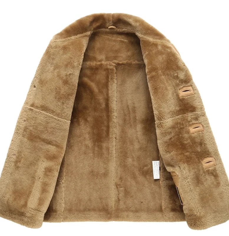 Genuine Leather Real Shearling Fur Coats