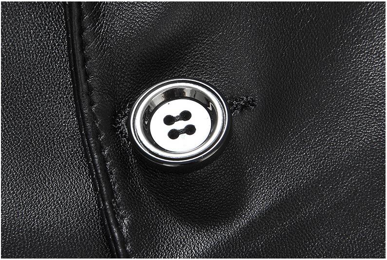 Genuine Leather Jackets Slim 3 Button