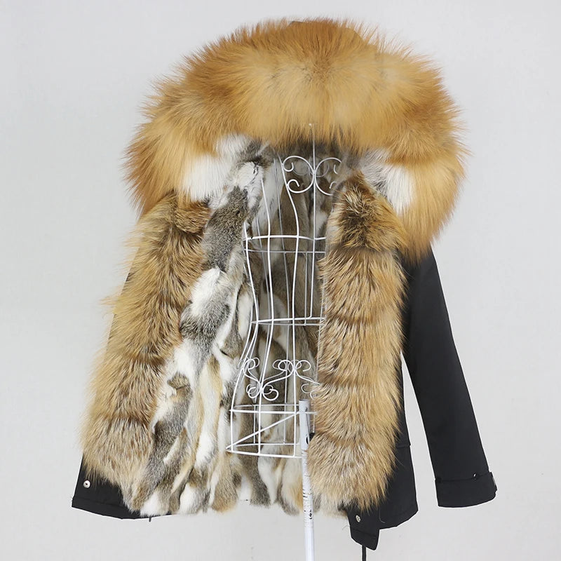 Waterproof Parka Real Fur Coats