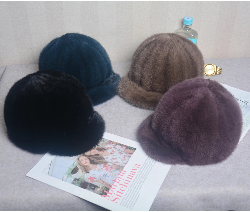 Collection Of Real Mink Fur Hats