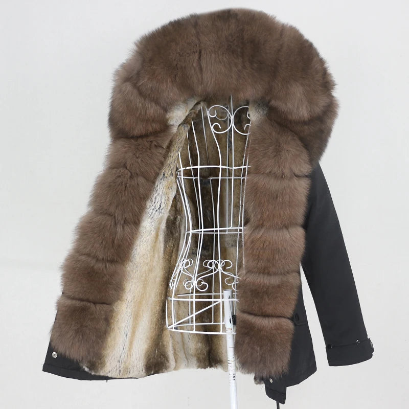 Waterproof Parka Real Fur Coats