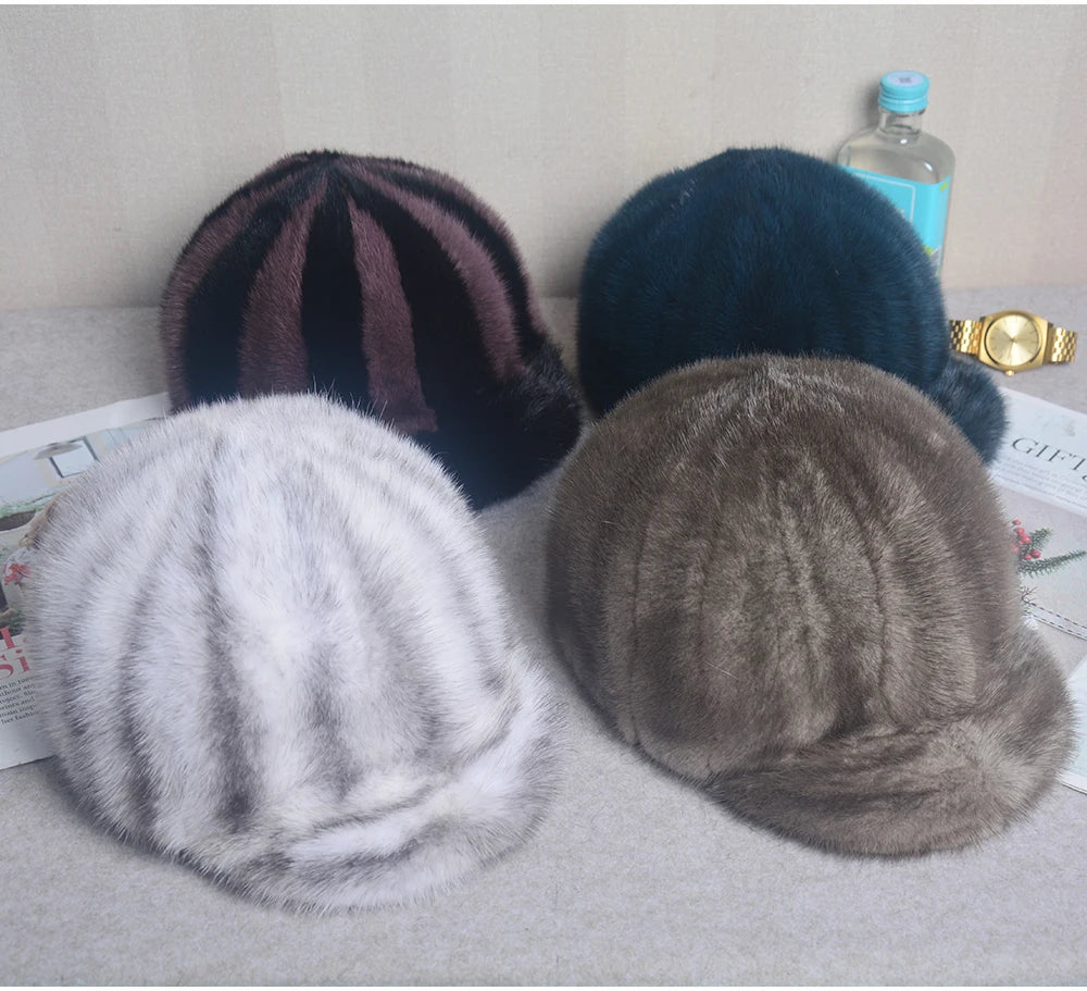 Collection Of Real Mink Fur Hats