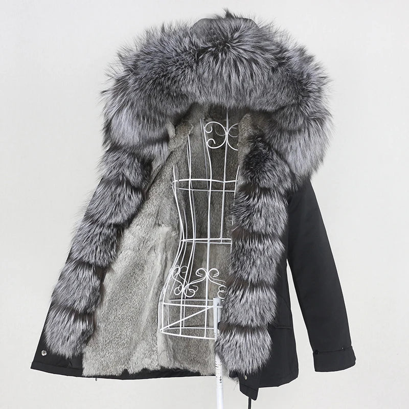 Waterproof Parka Real Fur Coats