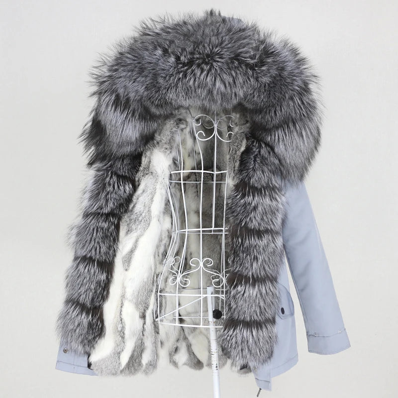 Waterproof Parka Real Fur Coats