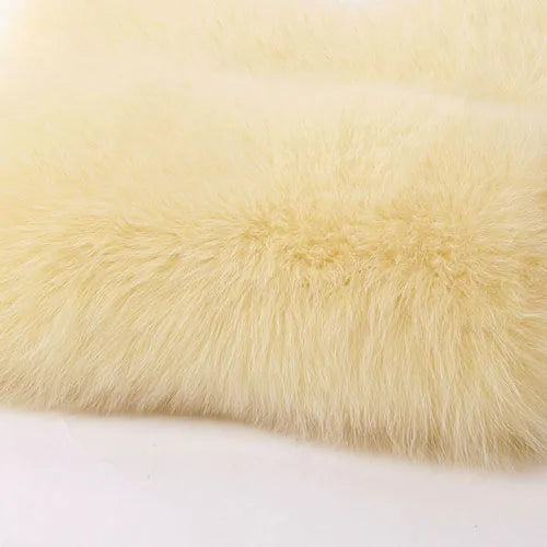 Luxury Long Hooded Real Fur Coats