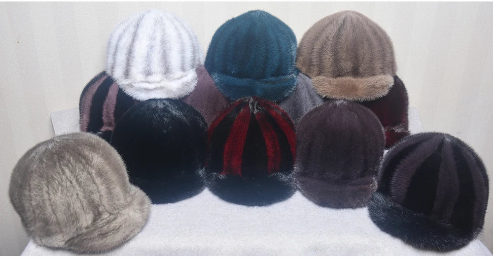 Collection Of Real Mink Fur Hats