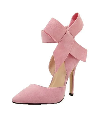 Bow Ankle Strap High Heels