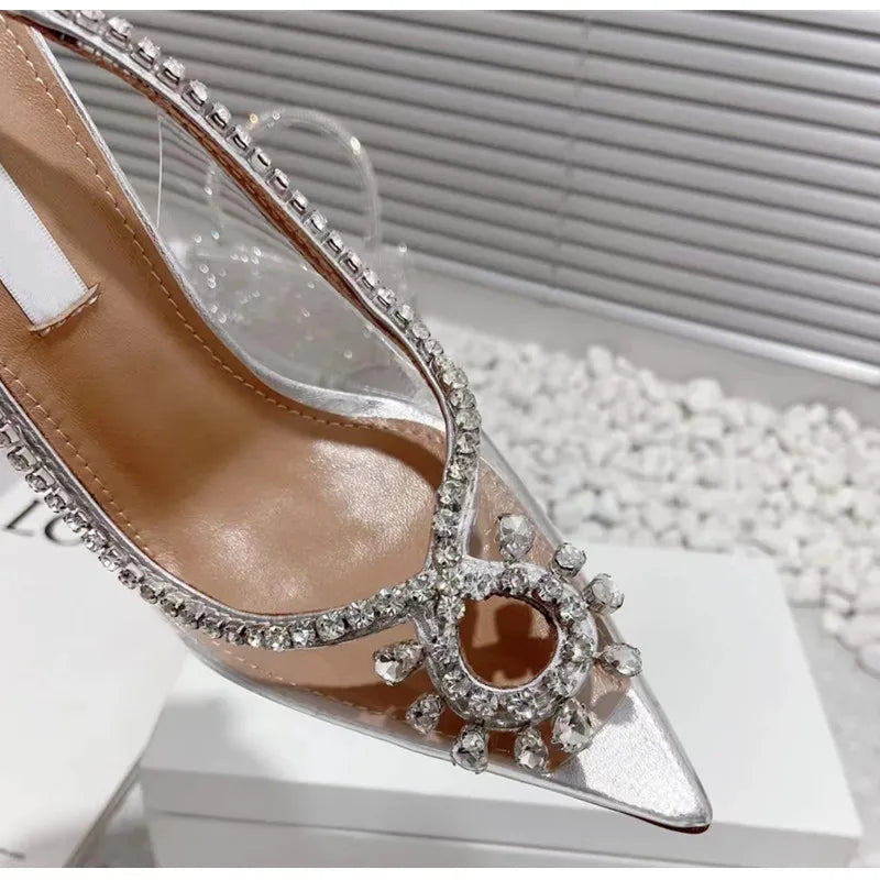 Crystal Transparent Thin High Heels