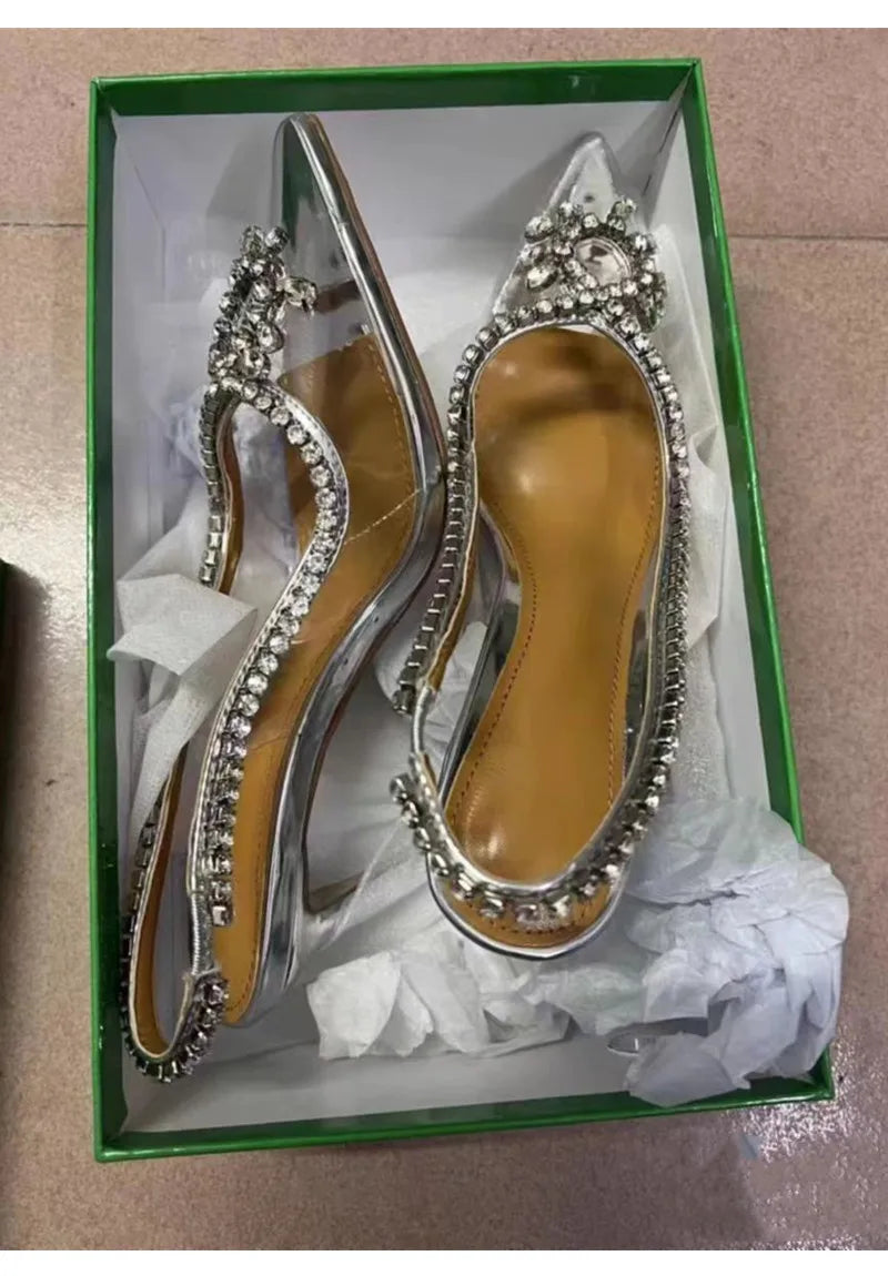 Crystal Transparent Thin High Heels