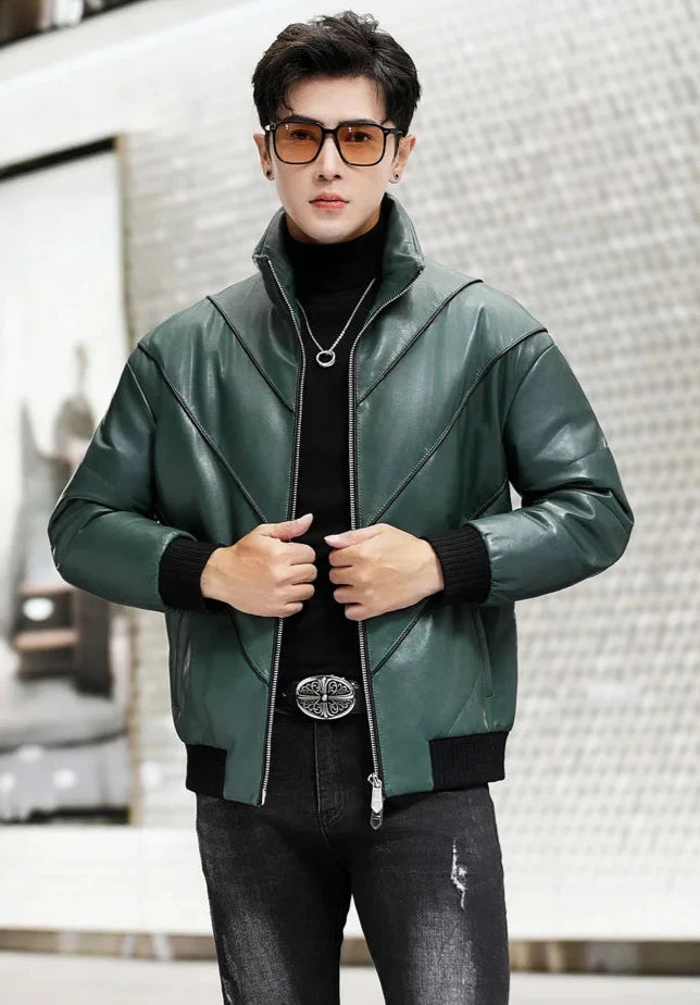 Genuine Leather Goose Down Jackets