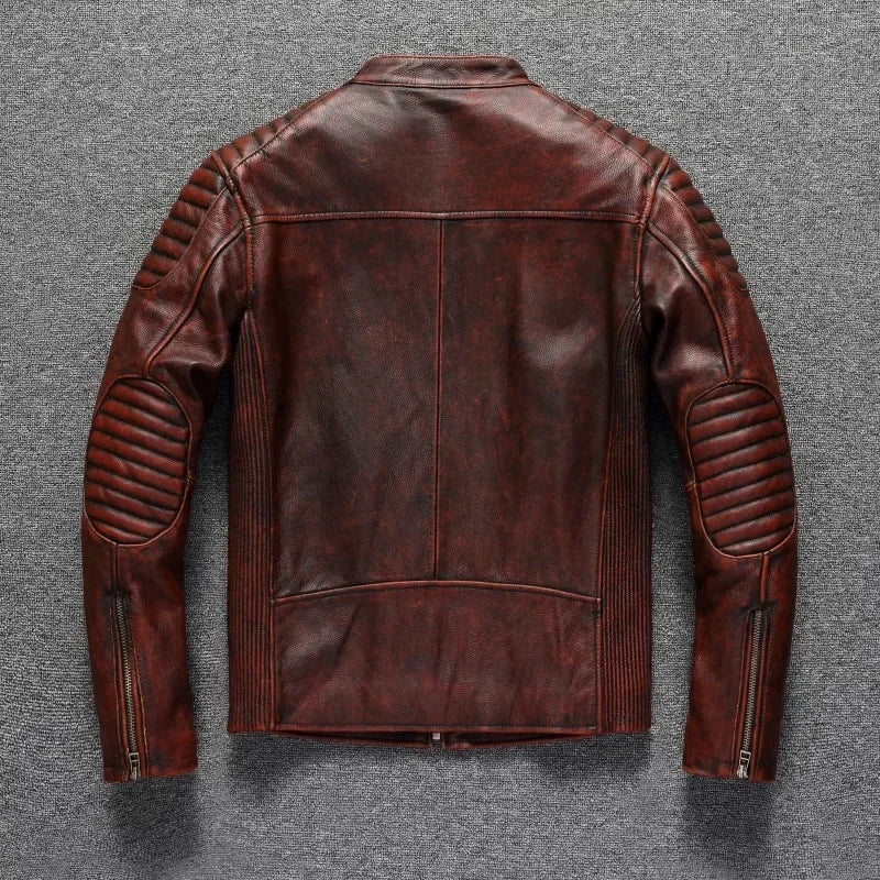 Retro Motorcycle Genuine Leather Jackets