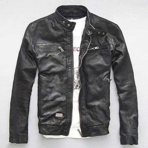 Classic Genuine Leather Moto Jackets