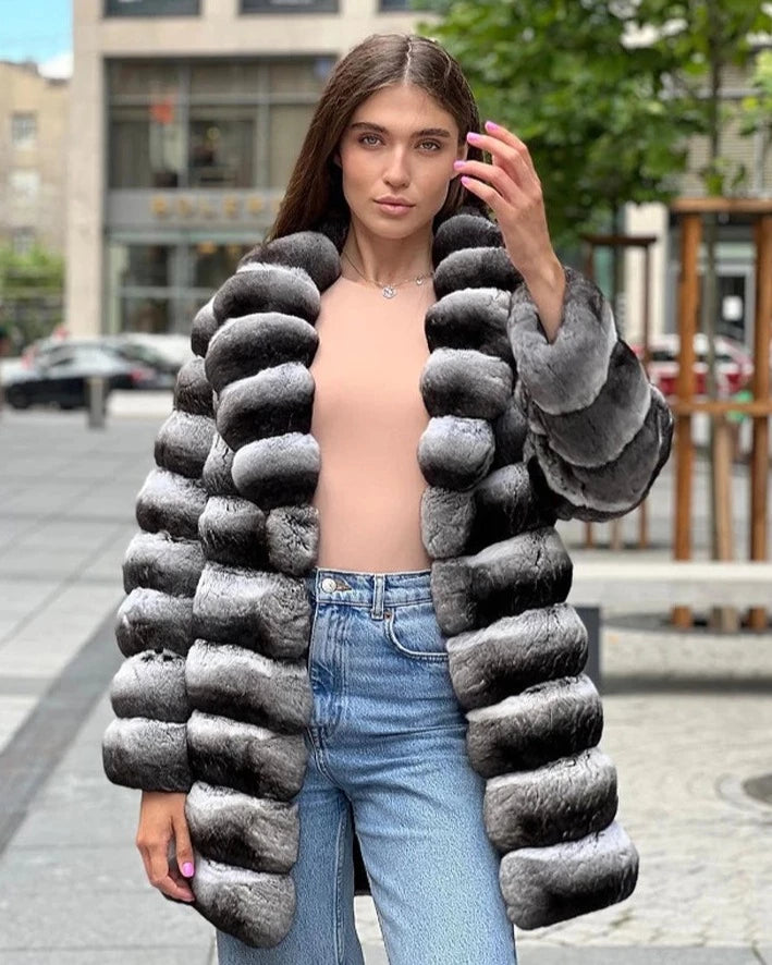 Collection of Real Rex Fur Chinchilla Style Elevate Swag