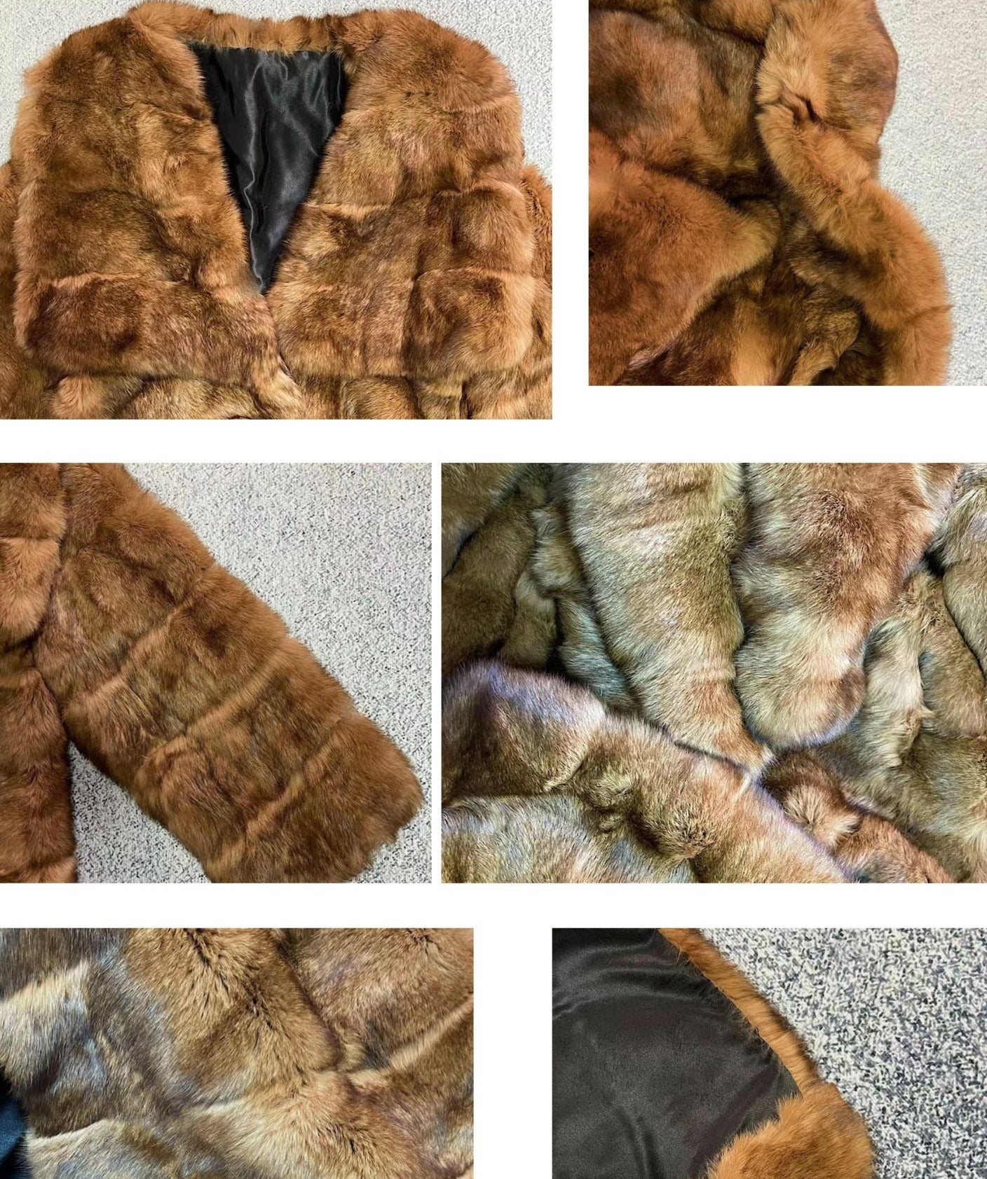 Real Fur Coats X-Long Big Collar Fold