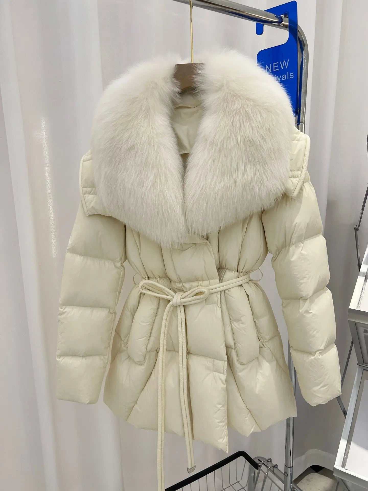 Goose Down Coats Real Fox Fur Collar