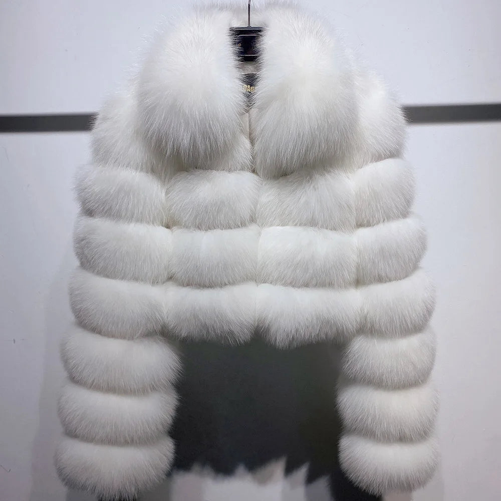 Cropped Real Fox Fur Coats