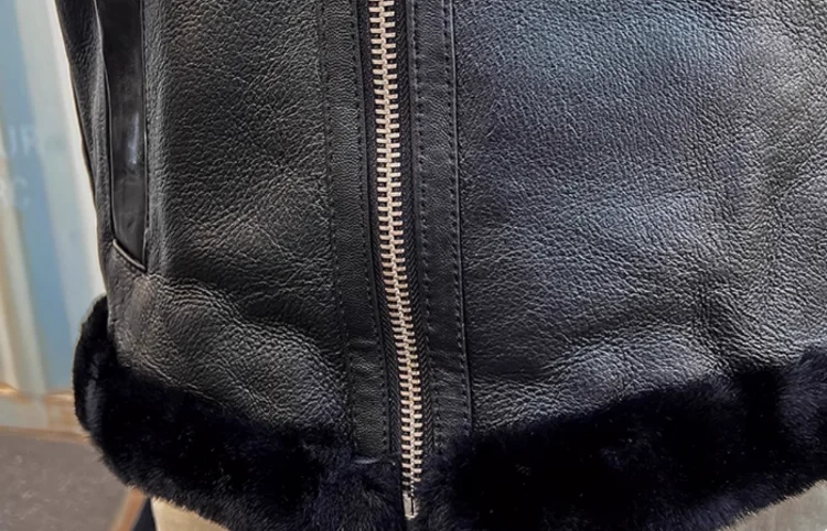 Genuine Leather Coats Real Shearling