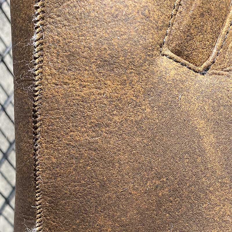 Genuine Leather Vest Shearling Lining