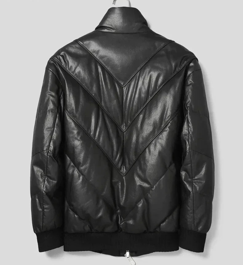 Genuine Leather Goose Down Jackets