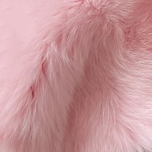 Luxury Pattern Long Real Fur Coats