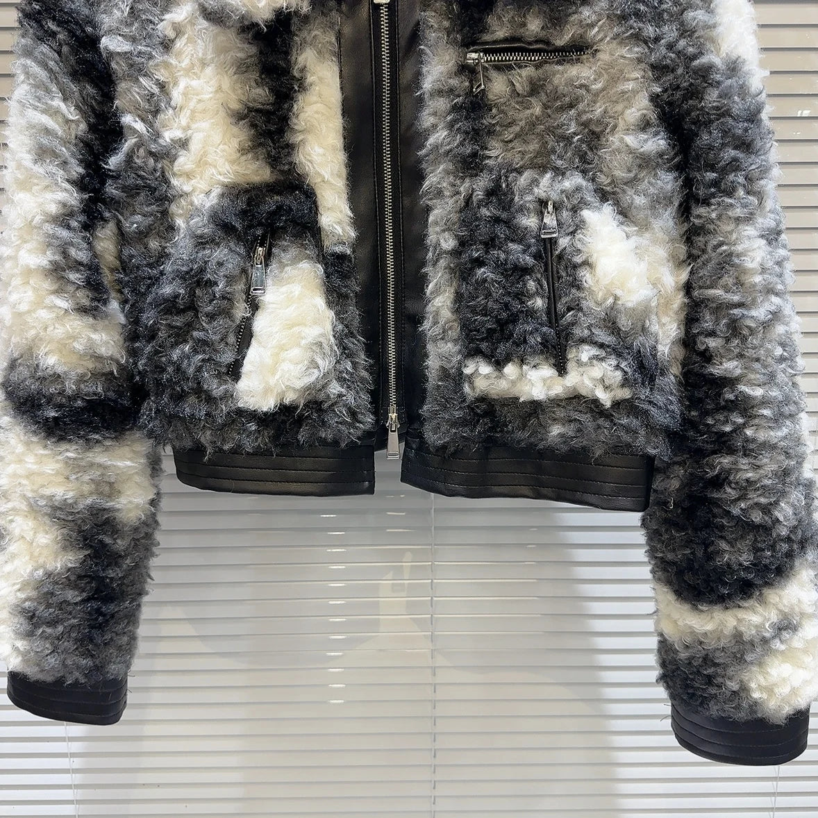 Short Faux Lambswool Jackets