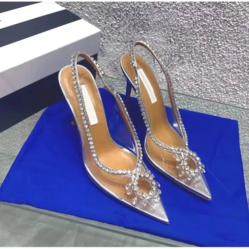 Crystal Transparent Thin High Heels