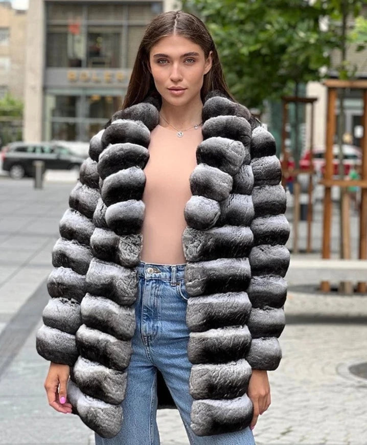 Chinchilla fur 2025 coat price