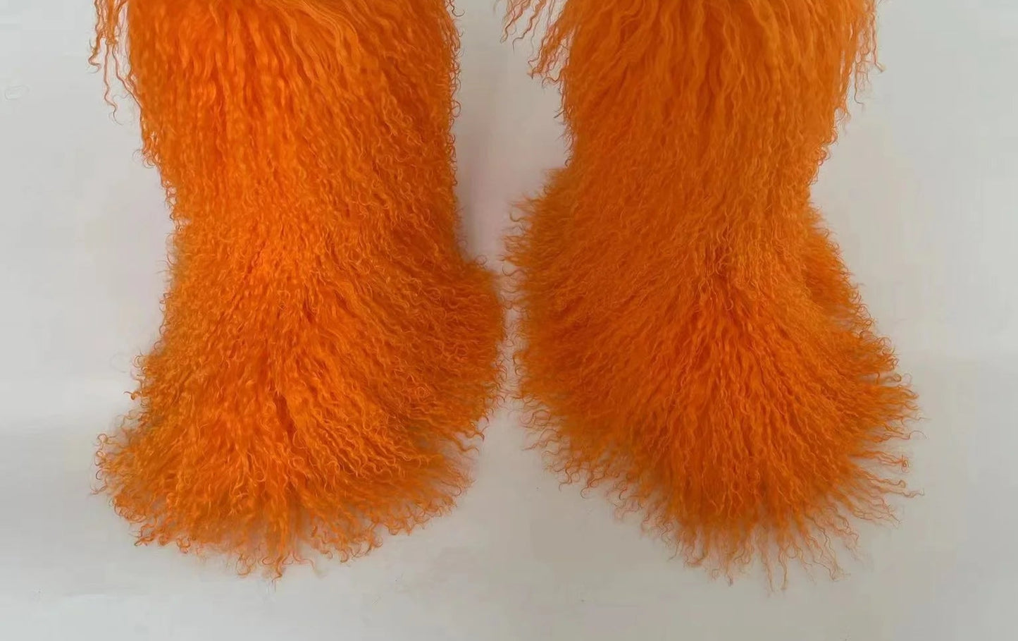 Fluffy Long Mongolian Real Fur Boots