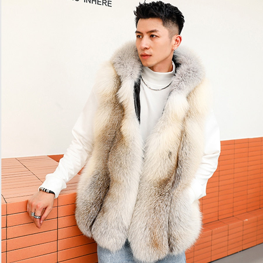 Real Fur Vests With Hood